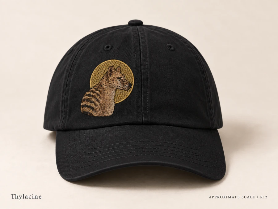 Earlier illustrative Thylacine cap study; superseded design