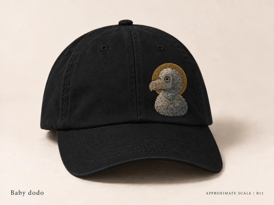 Earlier illustrative Dodo cap study; superseded design